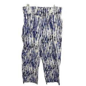 Land and Sea Anthropologie Pants Womens Small Blue‎ Linen Beachy 70s Retro Boho